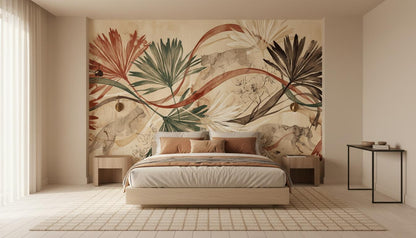 Abstract Multi Color wallpaper for Bedroom