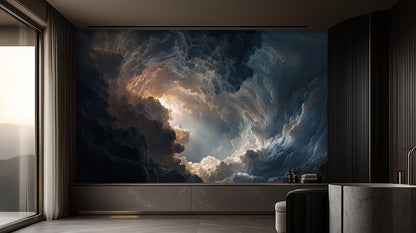 Abstract Multi Color wallpaper for Bedroom