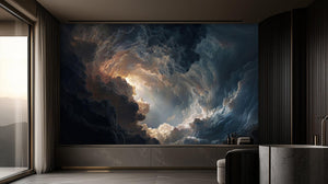 Abstract Multi Color wallpaper for Bedroom