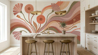 Abstract Multi Color wallpaper for Kitchen