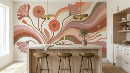 Abstract Multi Color wallpaper for Kitchen