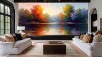 Abstract Multi Color wallpaper for Living Room