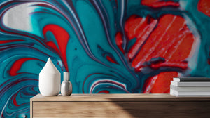 Abstract Multi Color wallpaper for Living Room