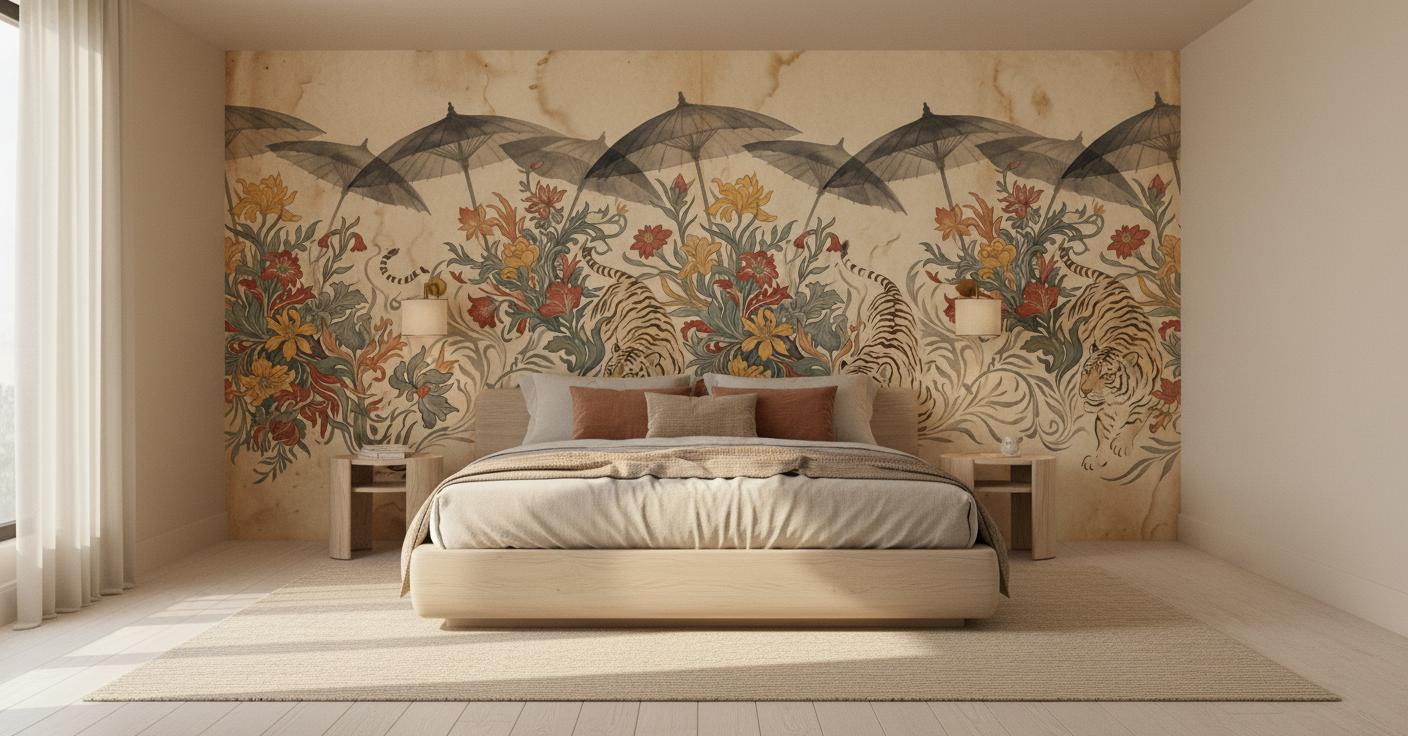 Bohemian Multi Color wallpaper for Bedroom