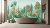 Contemporary Multi Color wallpaper for Bathroom