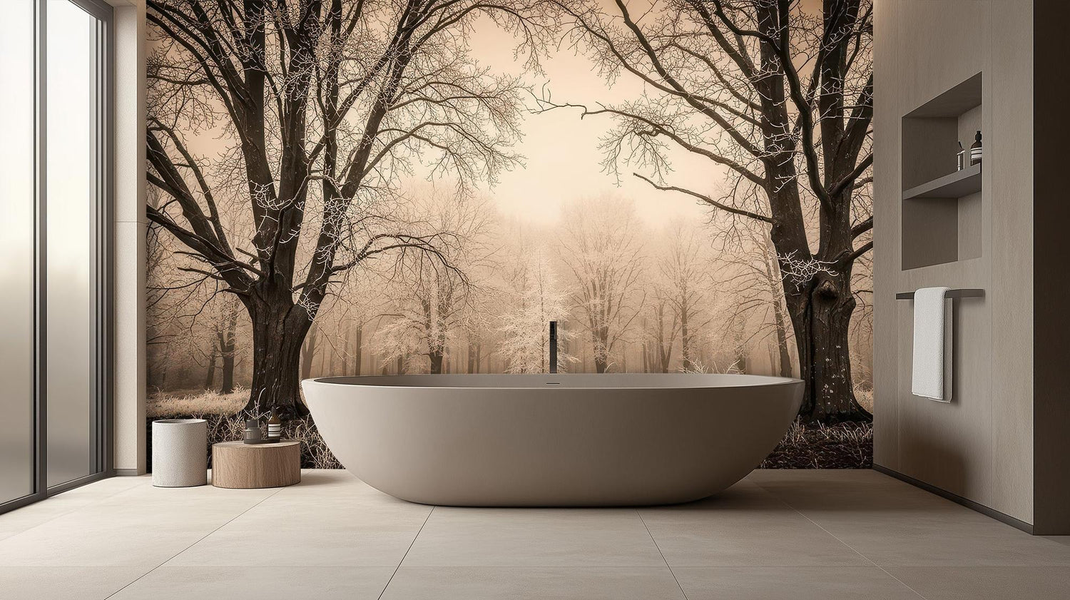 Contemporary Multi Color wallpaper for Bathroom