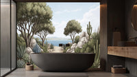 Contemporary Multi Color wallpaper for Bathroom