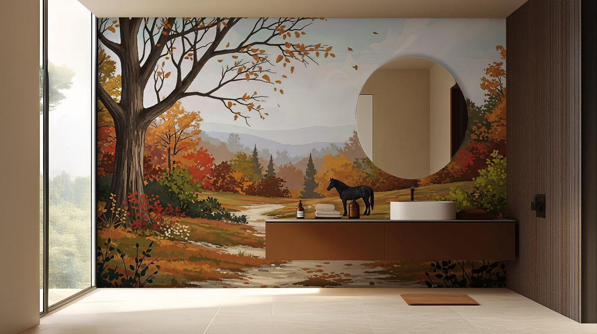 Contemporary Multi Color wallpaper for Bathroom