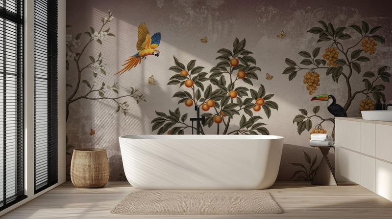 Contemporary Multi Color wallpaper for Bathroom