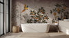 Tropical Toucan and Golden Berries Wallpaper
