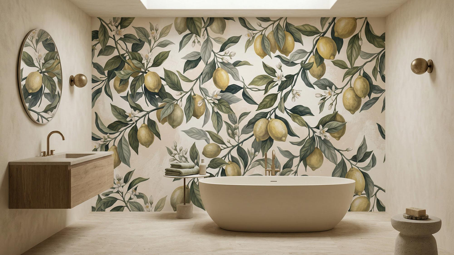 Contemporary Multi Color wallpaper for Bathroom