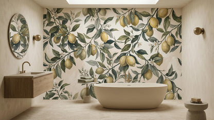 Contemporary Multi Color wallpaper for Bathroom