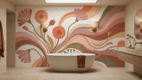 Contemporary Multi Color wallpaper for Bathroom