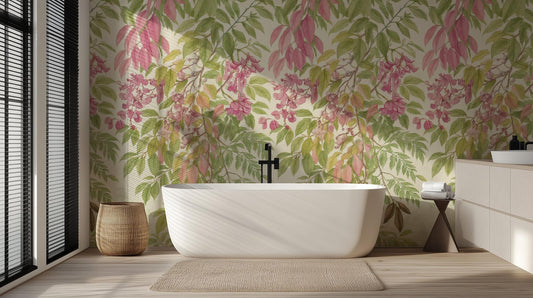 Contemporary Multi Color wallpaper for Bathroom
