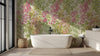 Pink Floral Cascade Wallpaper