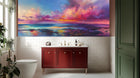 Banyo için Çağdaş Çok Renkli duvar kağıdı
