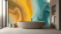 waveform Texture wallpaper for a durable hotel feature wall