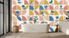 Geometric Floral Harmony Wallpaper