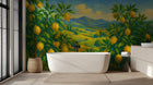Contemporary Multi Color wallpaper for Bathroom