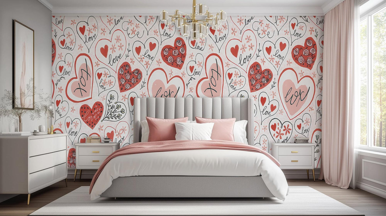 Contemporary Multi Color wallpaper for Bedroom