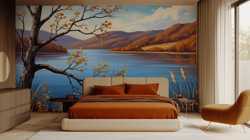 Contemporary Multi Color wallpaper for Bedroom