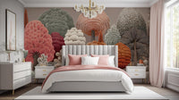 Contemporary Multi Color wallpaper for Bedroom