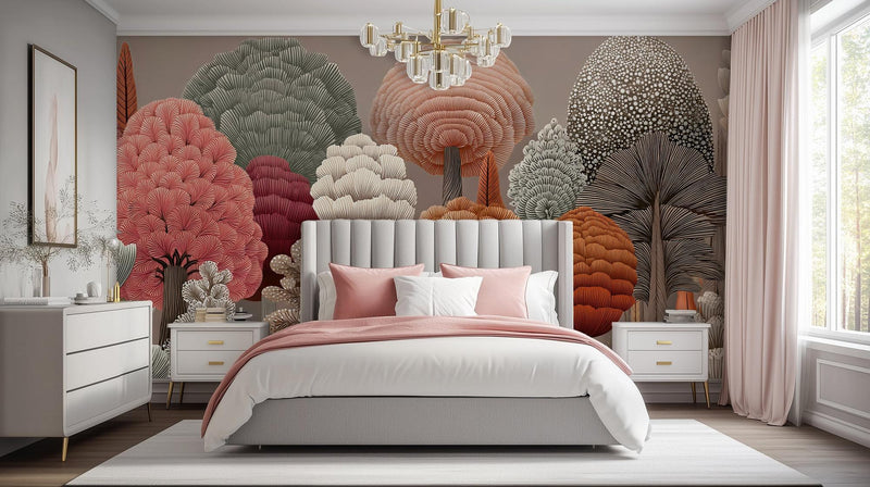 Contemporary Multi Color wallpaper for Bedroom