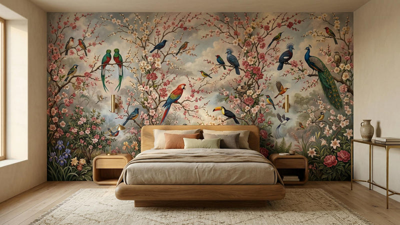 Contemporary Multi Color wallpaper for Bedroom