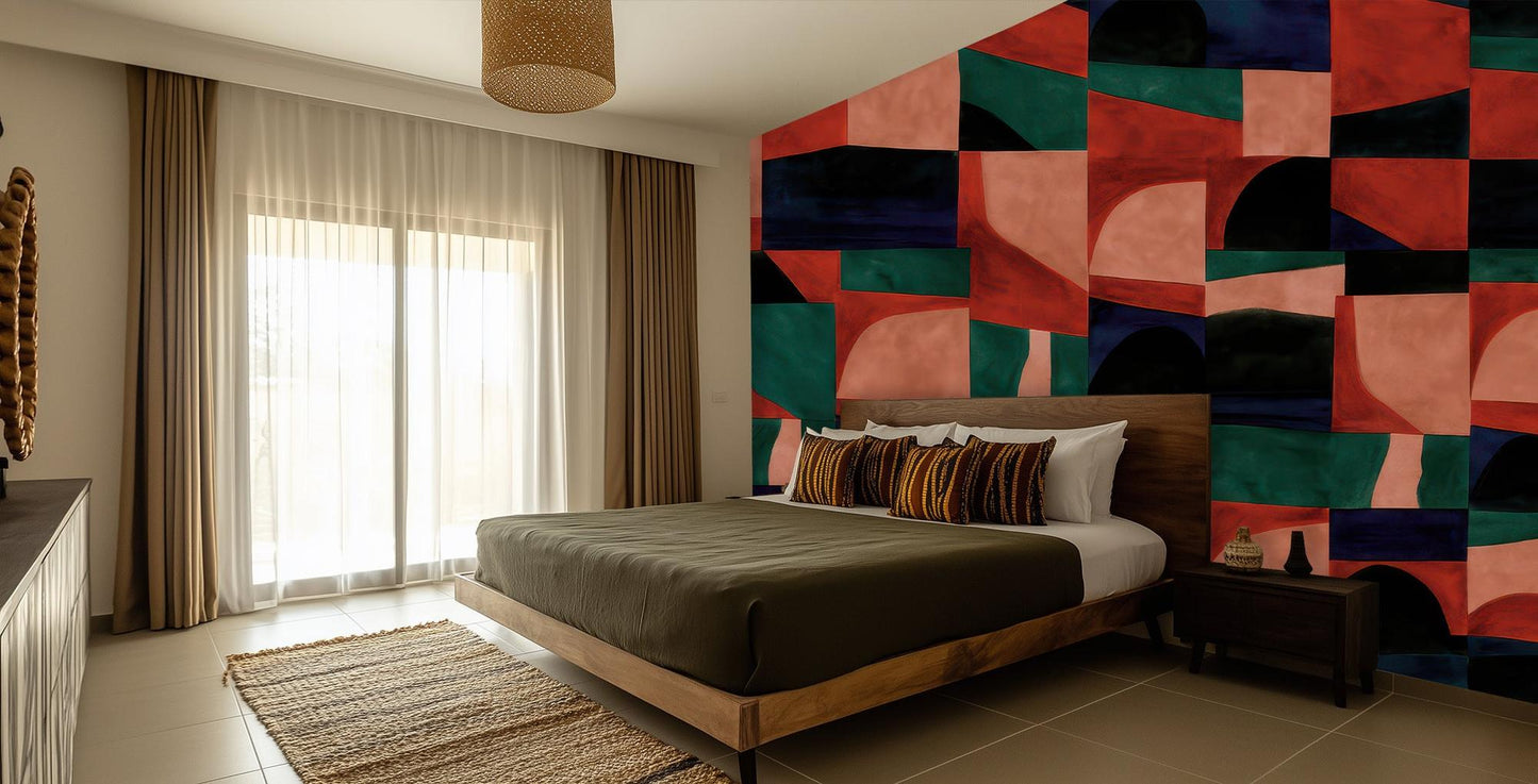 Contemporary Multi Color wallpaper for Bedroom