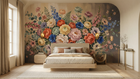Contemporary Multi Color wallpaper for Bedroom