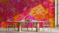Contemporary Multi Color wallpaper for Dining Room