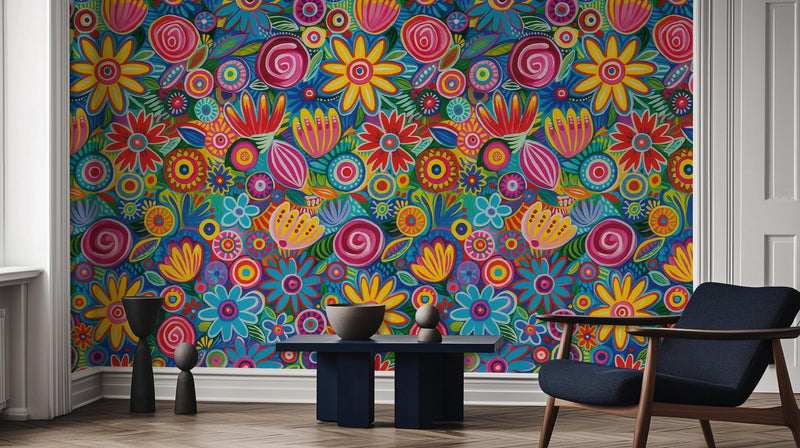 Contemporary Multi Color wallpaper for Kids