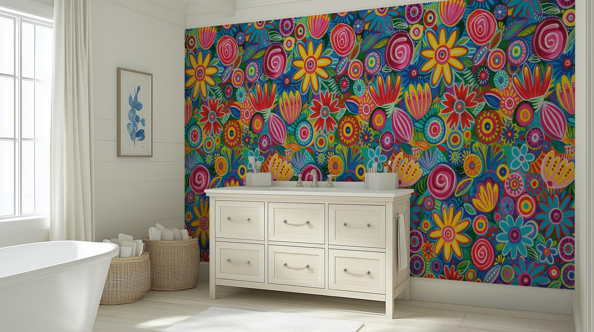 Contemporary Multi Color wallpaper for Kids