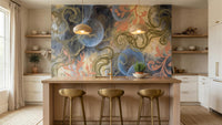 Contemporary Multi Color wallpaper for Kitchen
