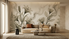 Contemporary Multi Color wallpaper for Living Room