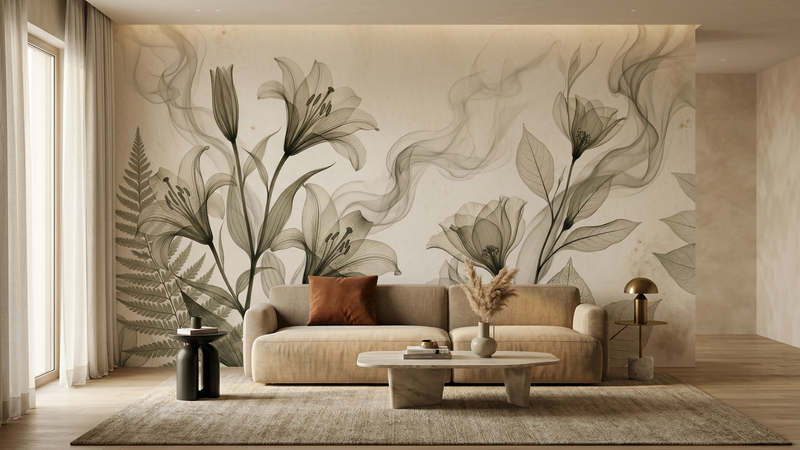 Contemporary Multi Color wallpaper for Living Room