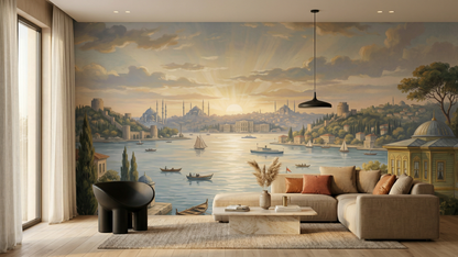 Contemporary Multi Color wallpaper for Living Room