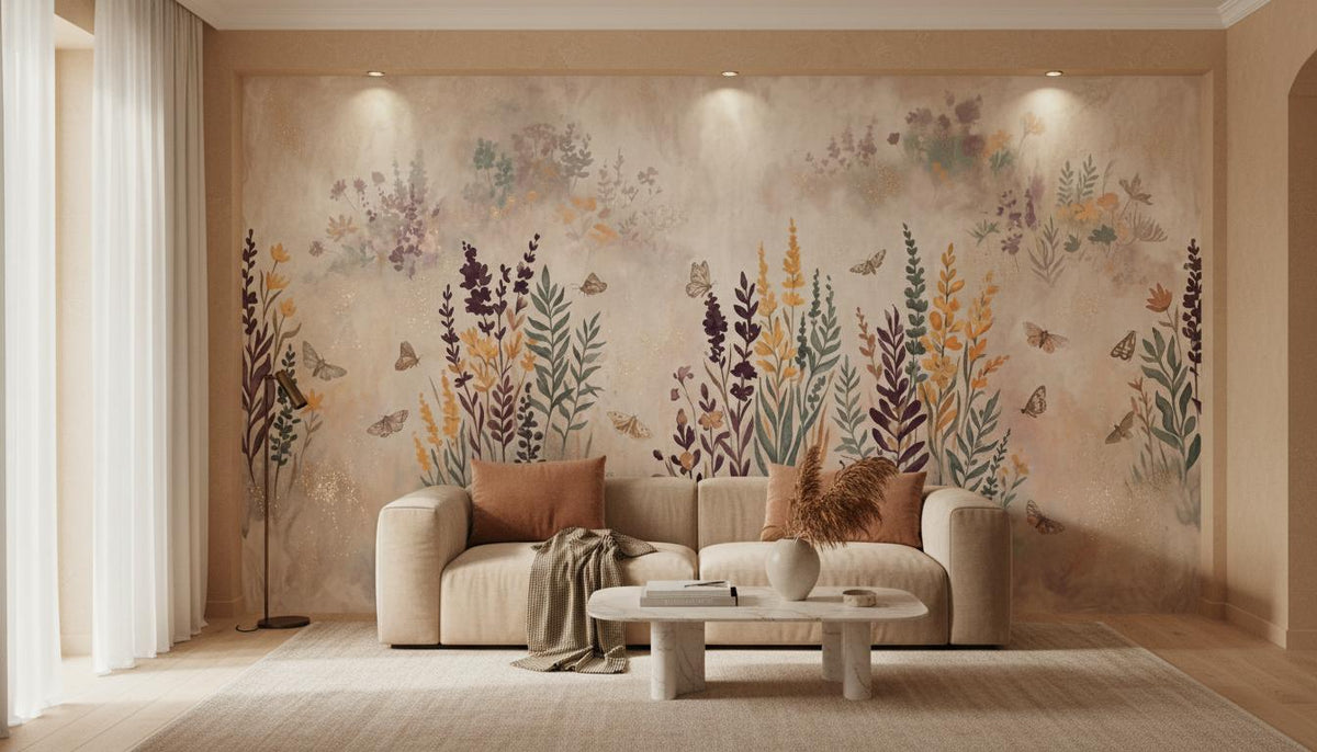 Contemporary Multi Color wallpaper for Living Room