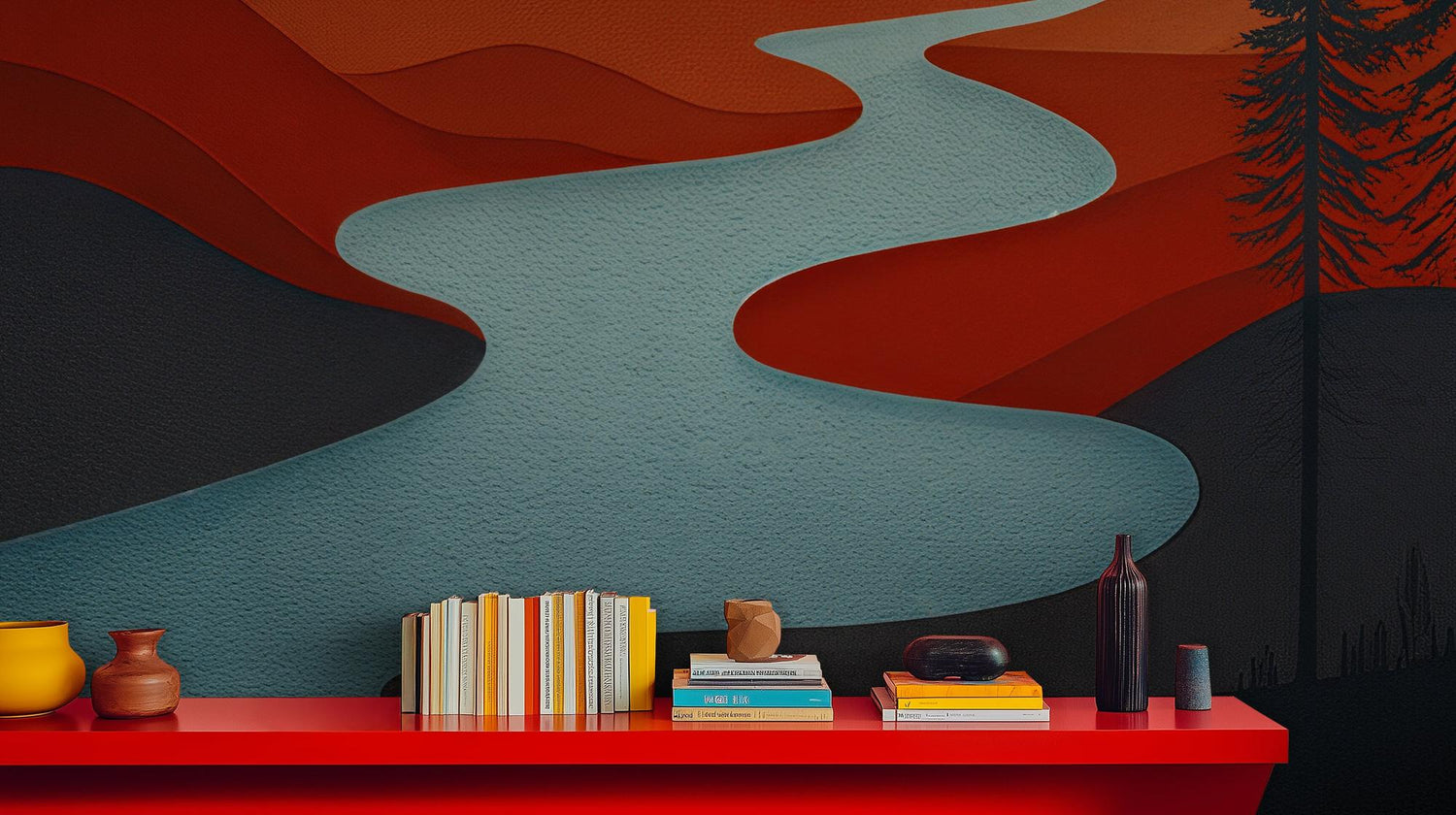 Contemporary Multi Color wallpaper for Living Room