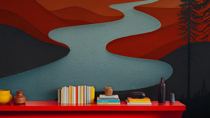 Contemporary Multi Color wallpaper for Living Room