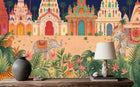 Salon için Çağdaş Çok Renkli duvar kağıdı