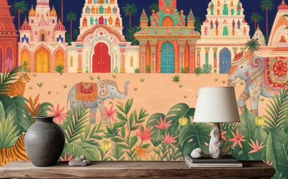 Contemporary Multi Color wallpaper for Living Room