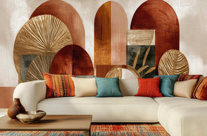 Contemporary Multi Color wallpaper for Living Room