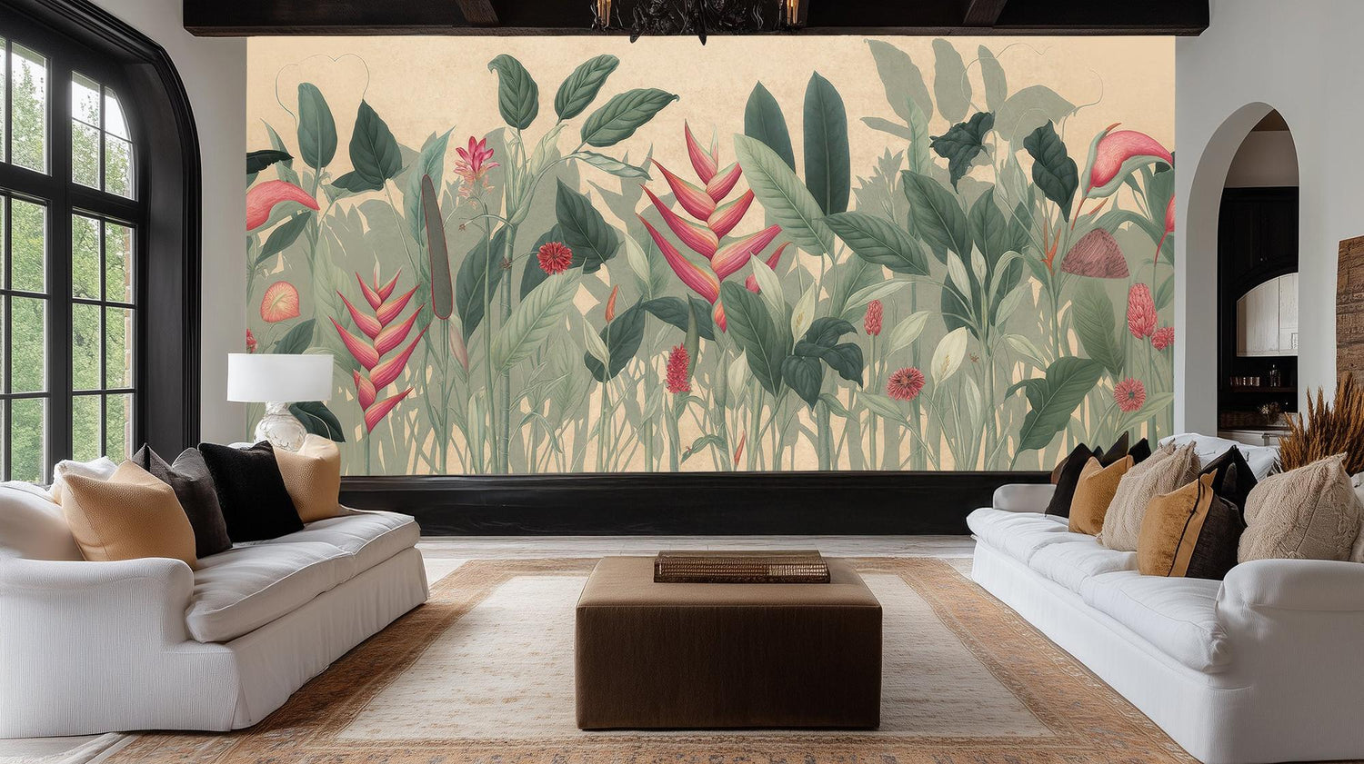 Contemporary Multi Color wallpaper for Living Room