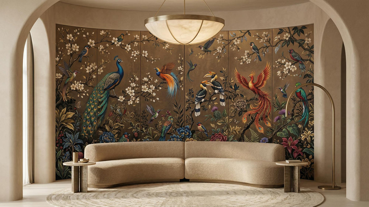 Contemporary Multi Color wallpaper for Living Room