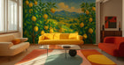 Contemporary Multi Color wallpaper for Living Room