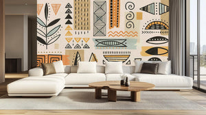 Contemporary Multi Color wallpaper for Living Room