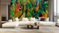 Contemporary Multi Color wallpaper for Living Room