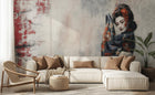 Contemporary Multi Color wallpaper for Living Room
