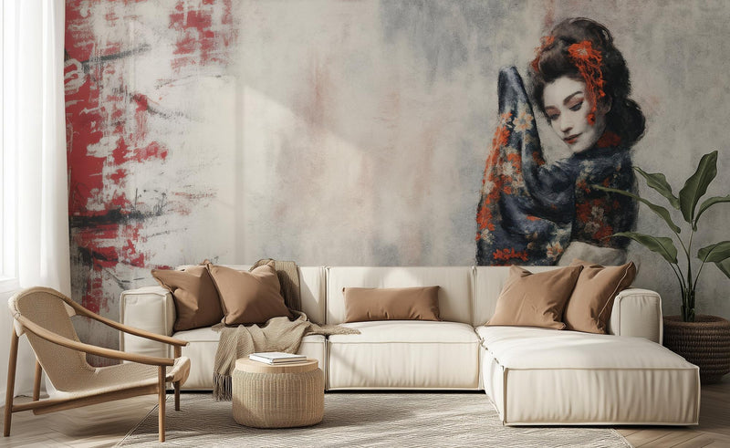 Contemporary Multi Color wallpaper for Living Room